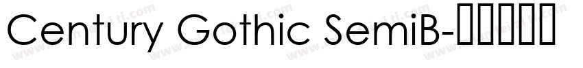 Century Gothic SemiB字体转换